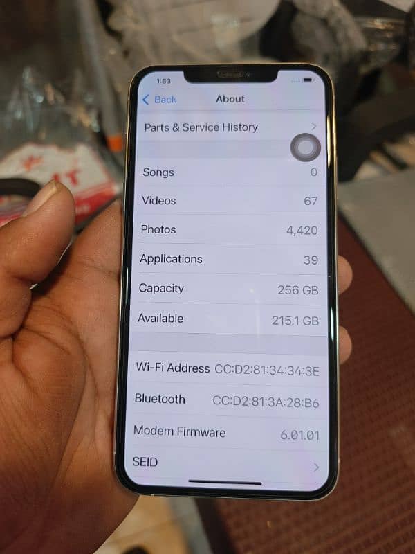 Iphone 11 pro max 256gb physically Dual sim (PTA approved) 7