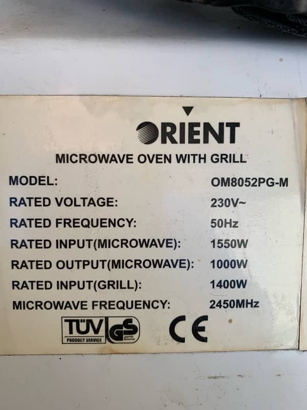 Microwave oven with grill 03216670321 2