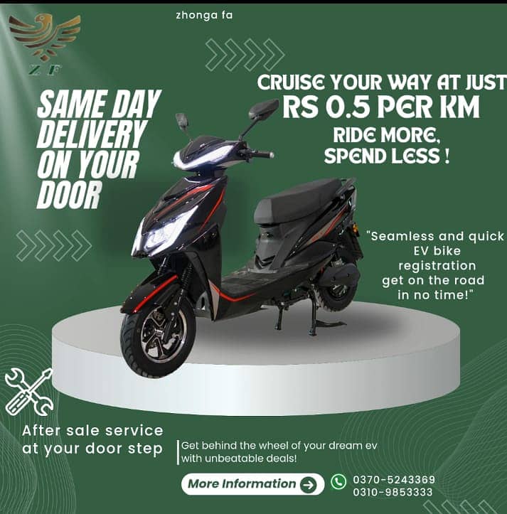 Zhong F A Electric Bikes , SPECIAL EID OFFER Electric Scooty, 2025 2