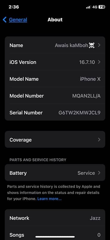 iPhone X pta approved 256Gb 1