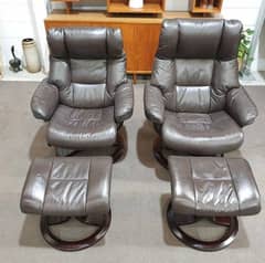 recliner chair with stool