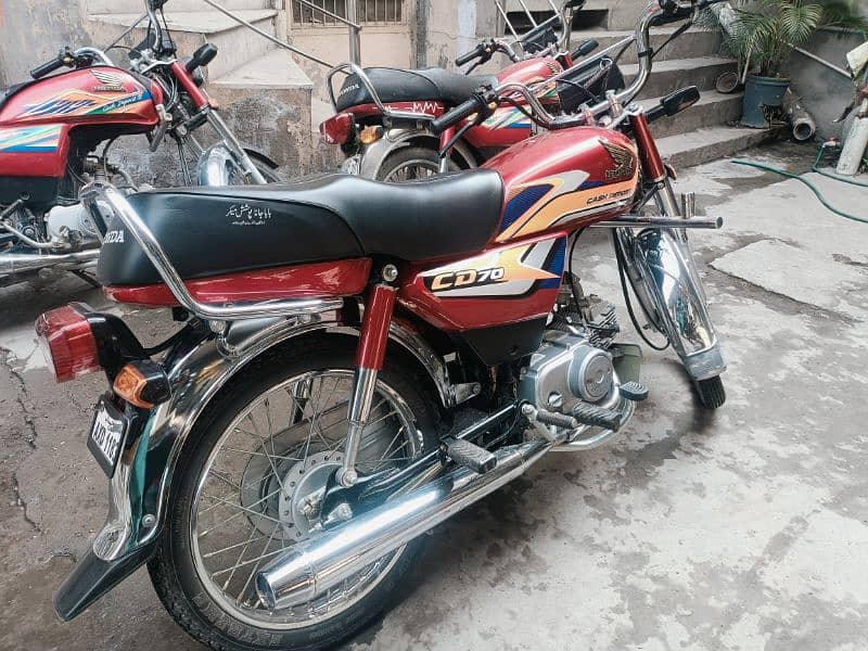 Honda CD 70 bike bilkol new h number Laga h mery nam ka 2