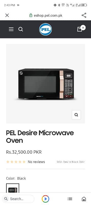 pel microwave oven desire series 26Ltr 0