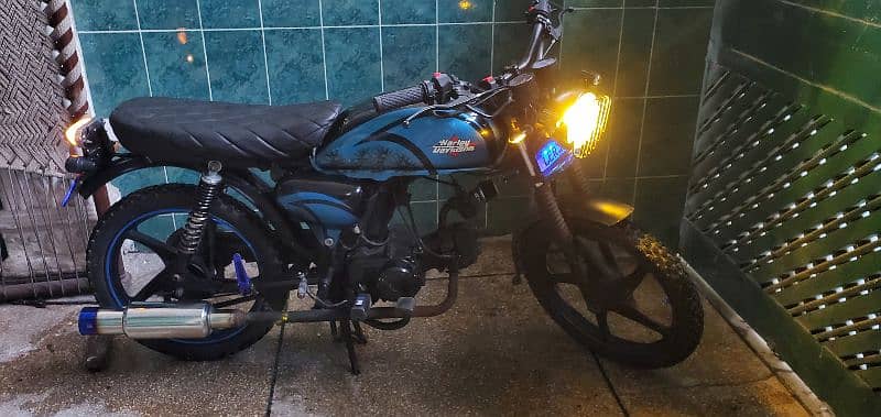 Honda 70cc fully modified everything is expensive install. 2