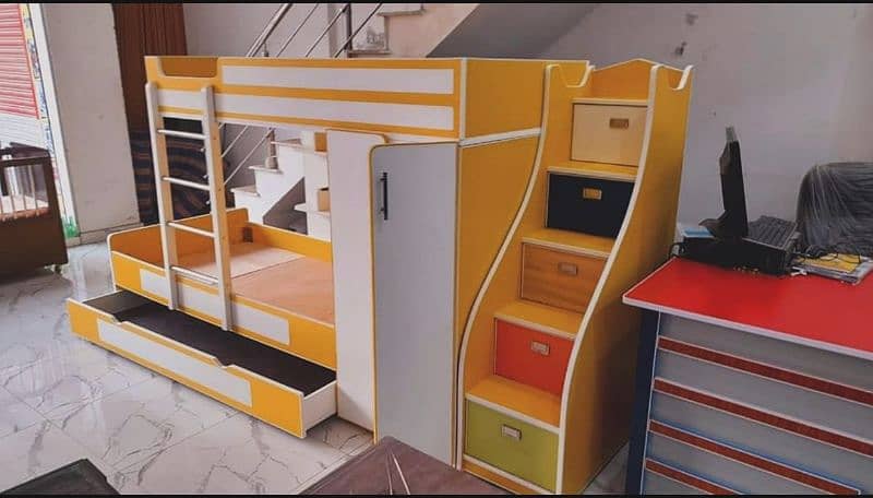 wardrobe bunker bed for kids 1