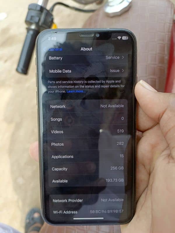 i phone x 256gb Non PTA battery health 77% face id ok all ok no fault 8