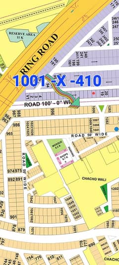 Plot no (1001 -X ) 150ft Road Hot Location knaal plot for Sale in dha phase 8 block x