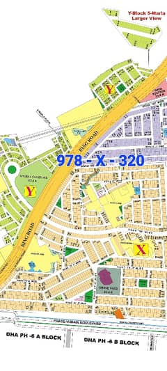 PLOT NO : (978 . X ) . Knaal Residential Ideal location for sale in dha phase 8 Block X