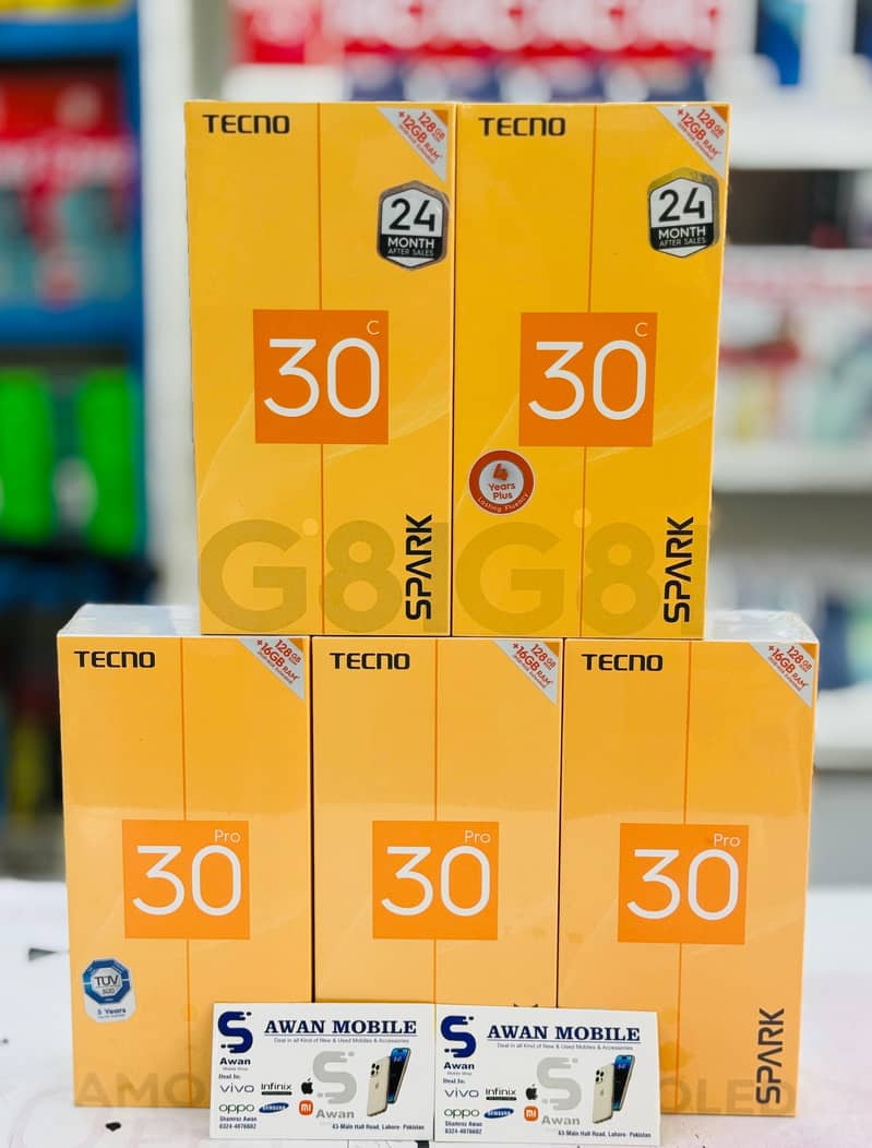 Tecno Camon 30 | Camon S | Spark 30 Pro | Spark 30c Box Pack 1