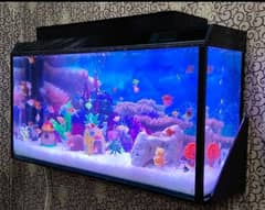 Blackie wall mounted aquarium