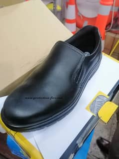 Safety Shoes Leather  Steel Toe, Mid Steel Plate, without Laces