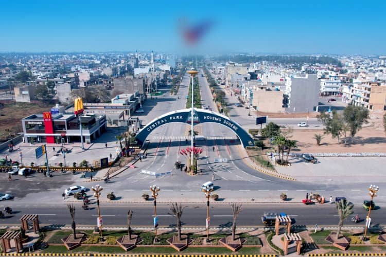 8 Marla Corner 610- G Prime Location Plot For Sale in central park housing scheme Lahore 14