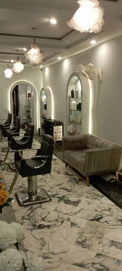 hall with establish beauty salon men & women