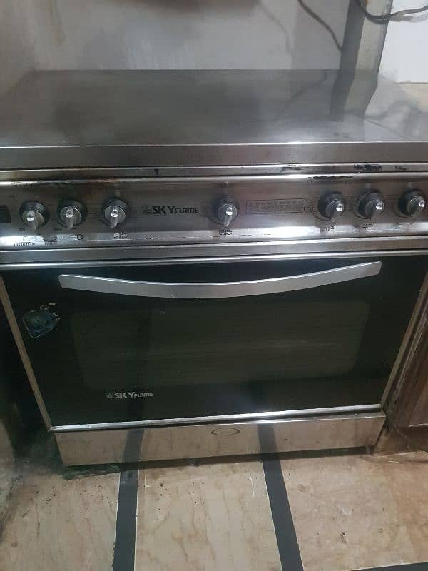 oven with 5 burners of sky flame cooking range 1