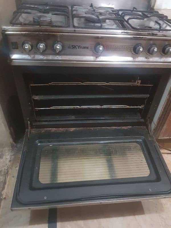 oven with 5 burners of sky flame cooking range 2