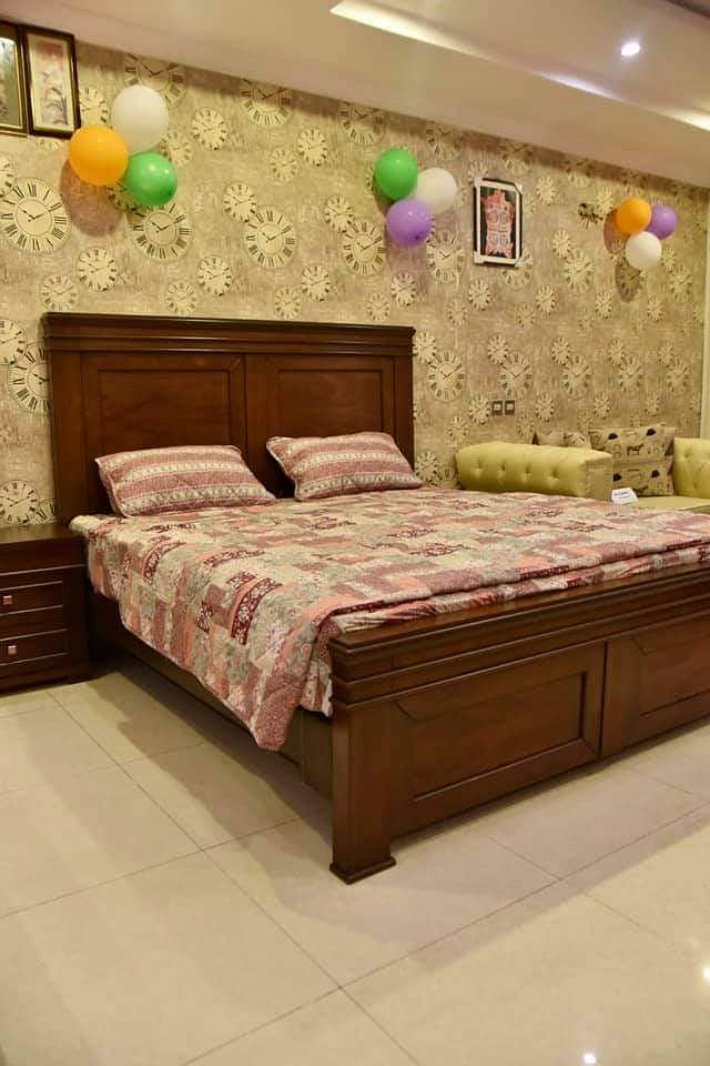 double bed \ king size bed \ wooden bed \ luxury bed \ bed for sale 5