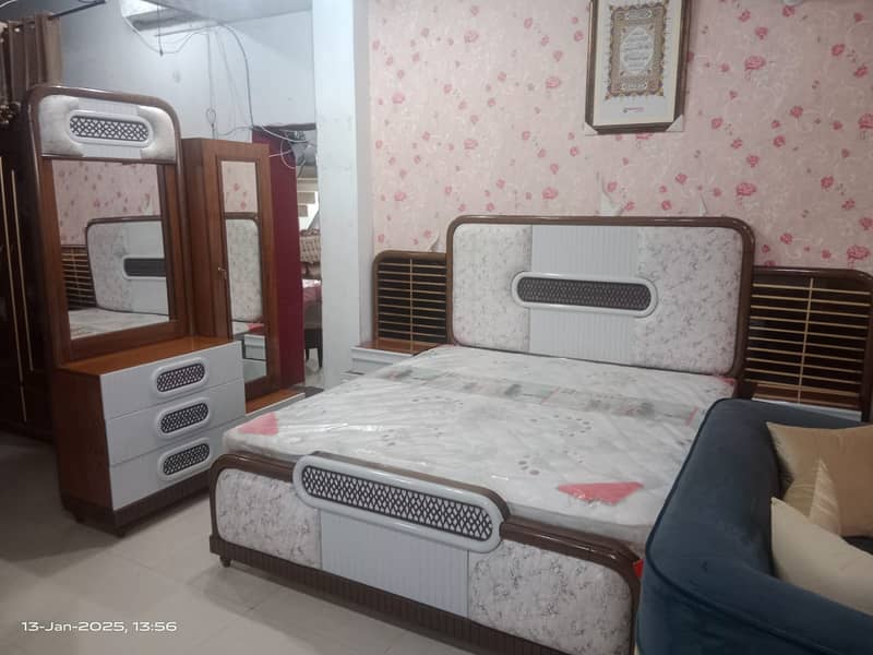 double bed \ king size bed \ wooden bed \ luxury bed \ bed for sale 7