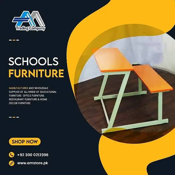 Kids Furniture - Study Furniture - Desk Benches - School Furniture 3