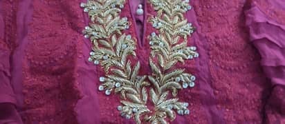 Agha Noor Chiffon Embroidery Shirt