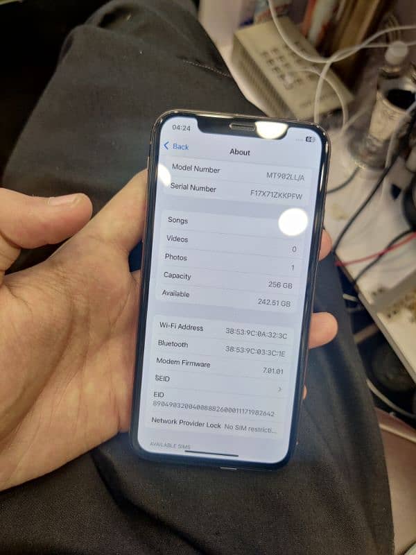 iphone xs 256Gb non pta 100 health all working 2