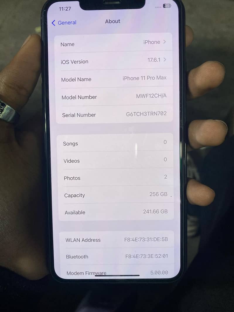 iphone 11 pro max jv | 256gb 100% Battery Health 5