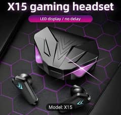 X15 TWS Gaming Earbuds with 13mm Speaker Specifications & Long Battery