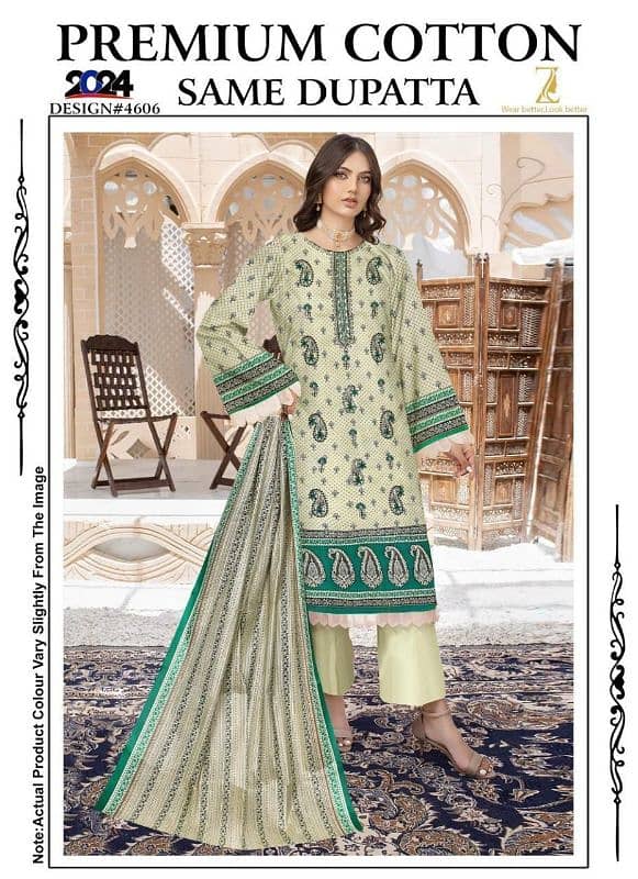 ladies 3 piece suit / Unstitched suite / ladies suite / 3 pc 0