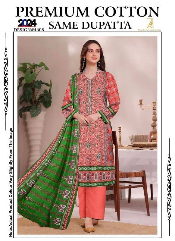 ladies 3 piece suit / Unstitched suite / ladies suite / 3 pc 1