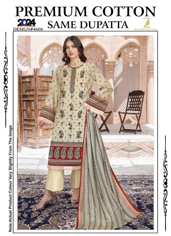ladies 3 piece suit / Unstitched suite / ladies suite / 3 pc 2