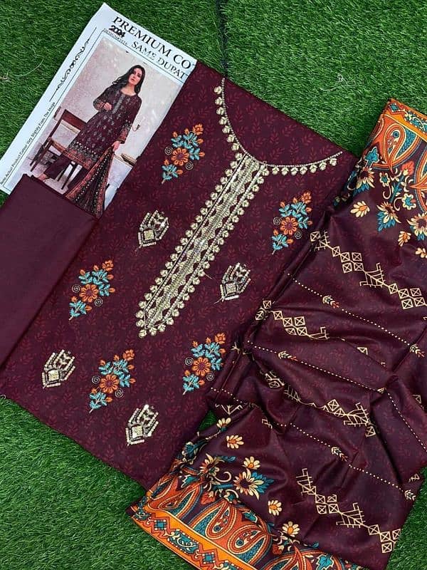 ladies 3 piece suit / Unstitched suite / ladies suite / 3 pc 3
