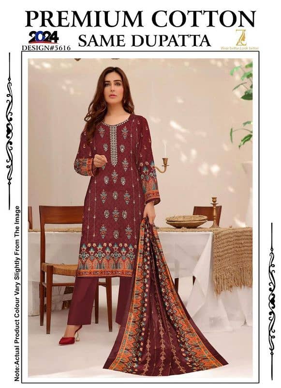 ladies 3 piece suit / Unstitched suite / ladies suite / 3 pc 5