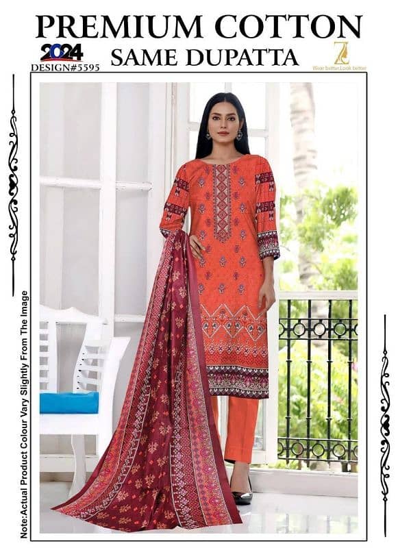 ladies 3 piece suit / Unstitched suite / ladies suite / 3 pc 6