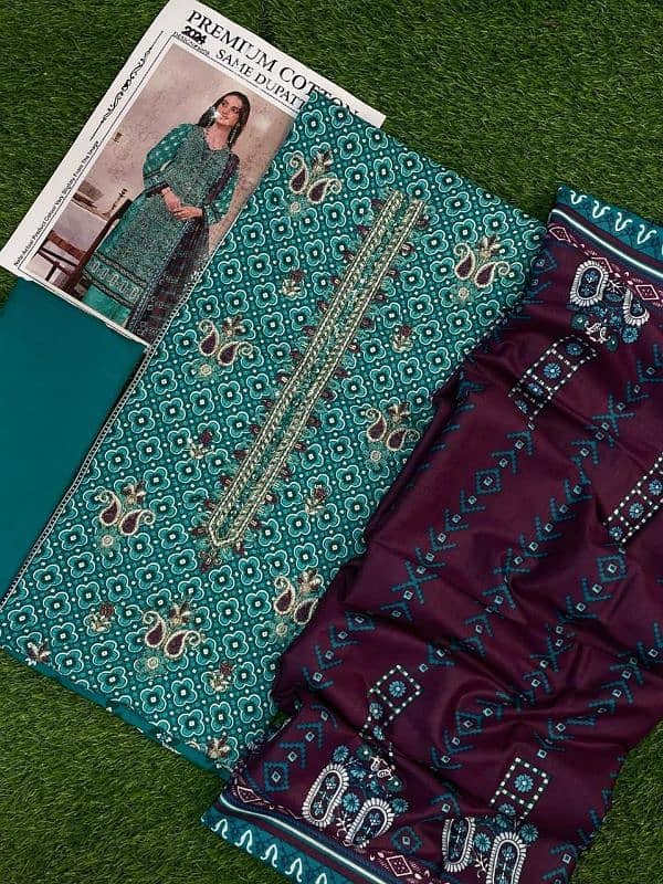 ladies 3 piece suit / Unstitched suite / ladies suite / 3 pc 11