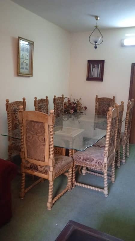 Chinoti dining table with 8 chairs urgent sale negotiable price 1