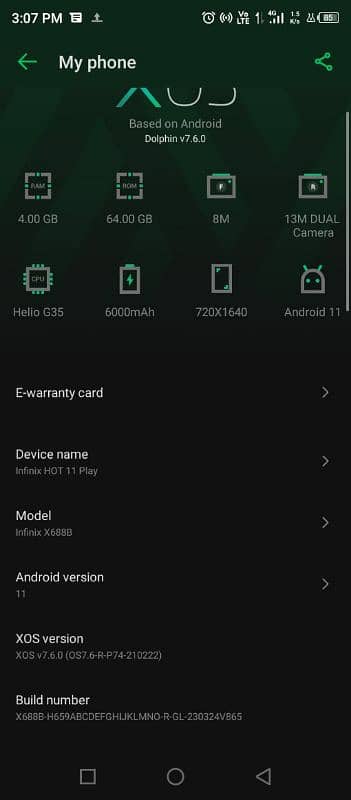 Infinix hot 11 play urgent sale 2