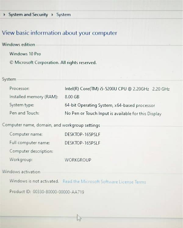 Dell Core i5-5th Gen SSD 128GB NVIDIA GeForce 2GB Card 8GB RAM 4