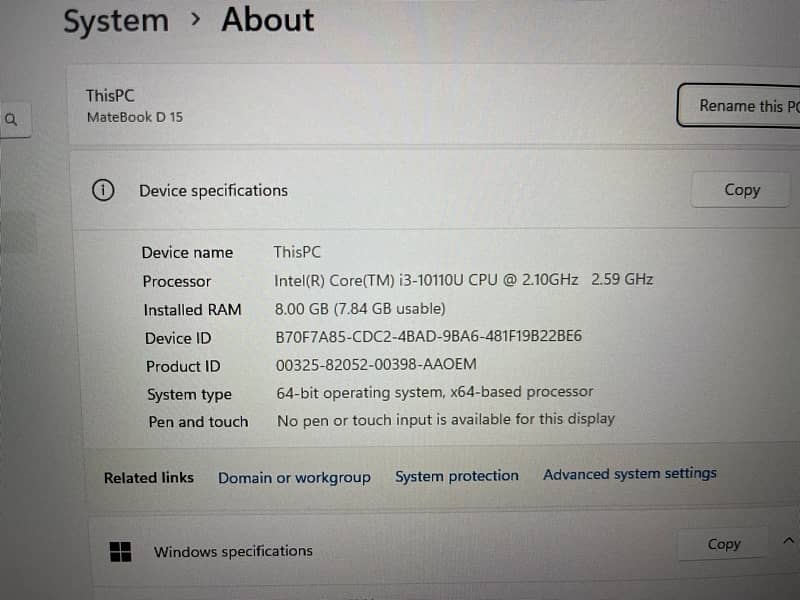 Huawei MateBook D15 0