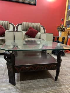 Center Tables // Wooden Center Tables // Top Glass Center Tables