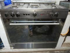 Hot point ka cooking range argent sale