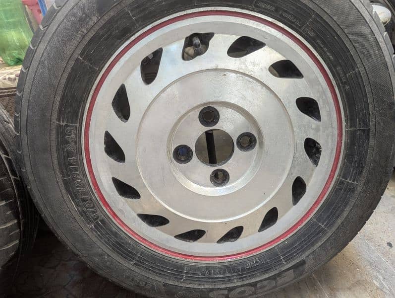 Yokohama Bluearth tyre Alloy Rim 14 inch 175/70R14 YARIS VITZ City XLi 0