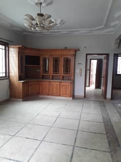 three bed dd 1st floor portion with roof for rent in johar