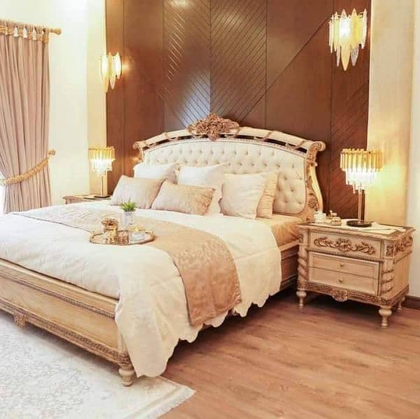 #Cushing bed set#Chinioti bed design#king size bed#wooden bed design 1