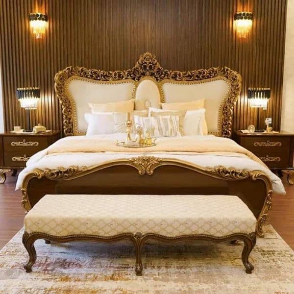 #Cushing bed set#Chinioti bed design#king size bed#wooden bed design 5