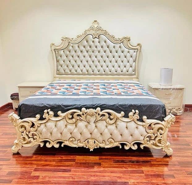 #Cushing bed set#Chinioti bed design#king size bed#wooden bed design 6