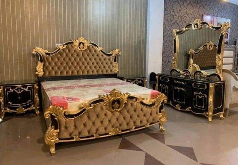 #Cushing bed set#Chinioti bed design#king size bed#wooden bed design 8