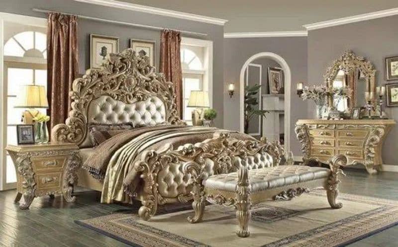 #Cushing bed set#Chinioti bed design#king size bed#wooden bed design 16