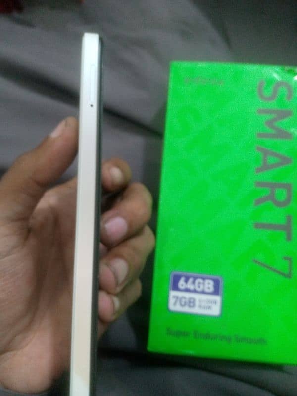 infinix smart 7 4+3gb 64gb dual sim official approved with box totl ok 2