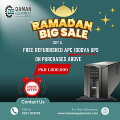 Ramzan Special Offer--Free Repurbished APC 1000VA UPS