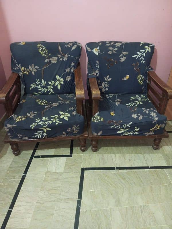 solid wood 5setar sofa set with dewan saeety 0