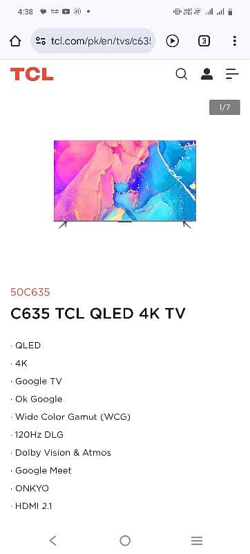 TCL 50Inch QLED for sail 03017419166 3